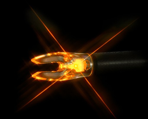 NOCKTURNAL LIGHTED NOCK - UNIVERSAL FIT ORANGE 3/PACK