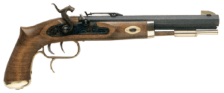 TRADITIONS TRAPPER PISTOL 50 - CAL PERCUSSION BLUED/HARDWOOD