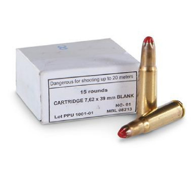 Prvi Partizan 7.62x39mm BLANK Ammunition M-68 15 Rounds