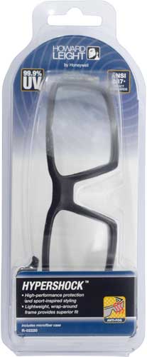 HOWARD LEIGHT HYPERSHOCK - GLASSES BLACK FRAME/CLEAR LENS