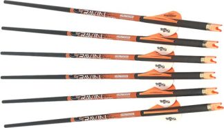 RAVIN XBOW ARROW CARBON W/2" - OFFSET VANES 400GR .003" 6PK