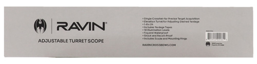 RAVIN CROSSBOW SCOPE 1-8X24 - ILLUMINATED ADJUSTABLE TURRETS - Image 3