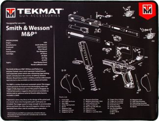 TEKMAT ARMORERS BENCH MAT - ULTRA 15"X20" S&W MP BLACK