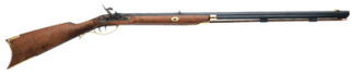 TRADITIONS CROCKETT RIFLE 32 - CAL 32" PERCUSSION BLUED/HRDWD