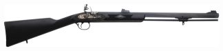 TRADITIONS DEERHUNTER RIFLE - 50 CAL 24" FLINTLOCK BLUE/SYN