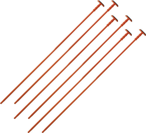 GSS ORANGE RIFLE RODS .22 - CALIBER 6-PACK