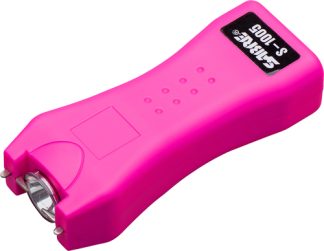SABRE STUN GUN FLASHLIGHT MINI - W/HOLSTER 1.600uC PINK