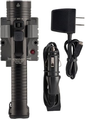 STREAMLIGHT STINGER 2020 LED - W/120V AC/12V DC CHARGER BLACK