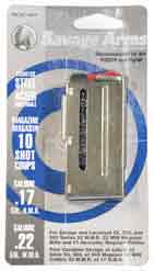 SAVAGE MAGAZINE 93 SERIES - .22WMR/.17HMR 10RD STAINLESS