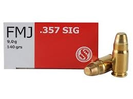 Sellier & Bellot 357 Sig Ammunition 140 Grain Full Metal Jacket 50 rounds