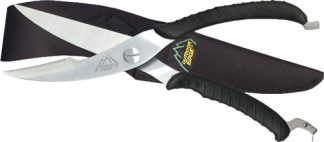 OUTDOOR EDGE GAME SHEARS - 3.5" S/S BLACK W/NYLON SHEATH