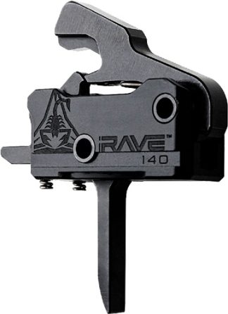 RISE TRIGGER RAVE 140 FLAT SST - 3.5LB AR-15 W/ANTI WALK PINS