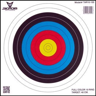 30-06 OUTDOORS PAPER TARGET - ARCHERY 10-RING 17"X17" 100CT