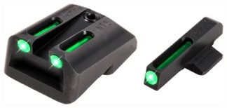 TRUGLO SIGHT SET 1911 3" - .45ACP TRITIUM/FIBER OPT. GRN