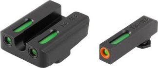 TRUGLO SIGHT SET FOR GLOCK HI - TFX PRO GREEN/ORANGE OUTLINE