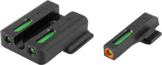 TRUGLO SIGHT SET S&W M&P MOST - TFX PRO GREEN/ORANGE OUTLINE
