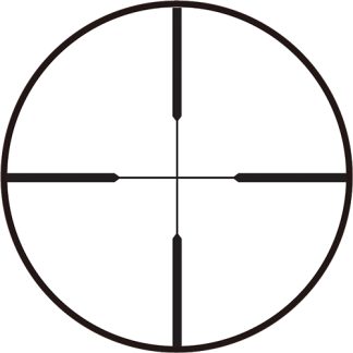 TRUGLO SCOPE BUCKLINE 4X32MM - DUPLEX BLACK W/WEAVER RINGS