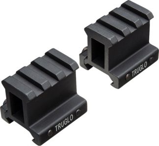 TRUGLO 2-PIECE PICATINNY RISER - MOUNT 1" RISE 1.36" LENGTH