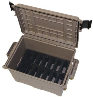 MTM TACTICAL MAGAZINE CAN DARK - EARTH HOLDS 14 .308 MAGS