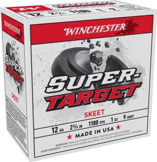 WINCHESTER TARGET 12GA 2.75" - 1OZ #9 1180FPS 250RD CASE LOT