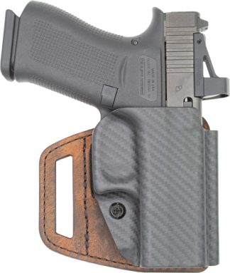 VERSACARRY VSLIDE HOLSTER OWB - HYBRID S&W SHIELD EZ POLY/BRWN