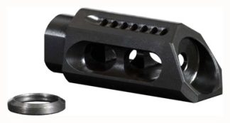 YHM SLANT MUZZLE BRAKE/COMP - 6.8/7.62/9MM 1/2X36 THREADS