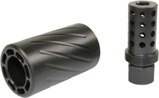 GUNTEC AR15 5.56 MUZZLE BRAKE - W/ QUICK DETACH BLAST SHIELD