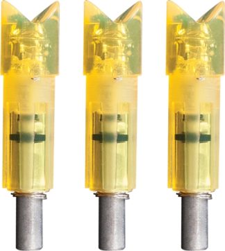 LUMENOK LIGHTED NOCK XBOW HD - ORANGE CRESCENT EASTON 3PK