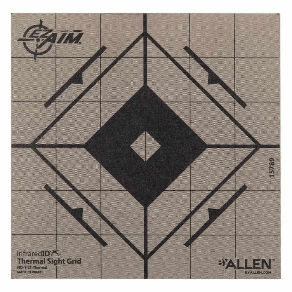 Allen EZ Aim Adhesive Thermal Sight Grid Paper Target 6"