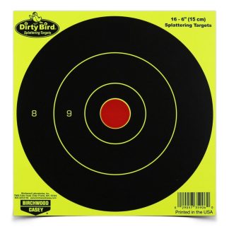 Birchwood Casey Dirty Bird 6" Yellow Bull's Eye Targets 100/ct