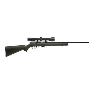 Savage Mark II FXP Rifle .22 LR 5rd Magazine 21" Barrel Synthetic OD Green Stock 3-9x40mm Scope