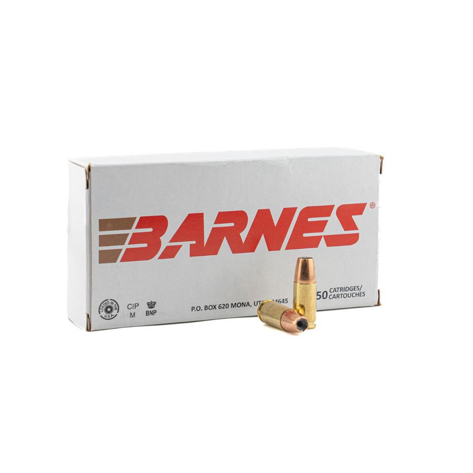 Barnes Defense Sierra JHP Handgun Ammunition 9mm Luger 115gr  JHP 1135 fps 50/ct