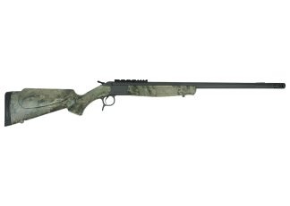 CVA Scout V2 TD Rifle .450 Bushmaster Single Shot 25" Sniper Grey Cerakoted Threaded Barrel Camo Stock