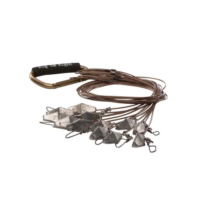 Rig 'Em Right Xtreme Coated Cable Decoy Anchors 54" 6oz 12/ct