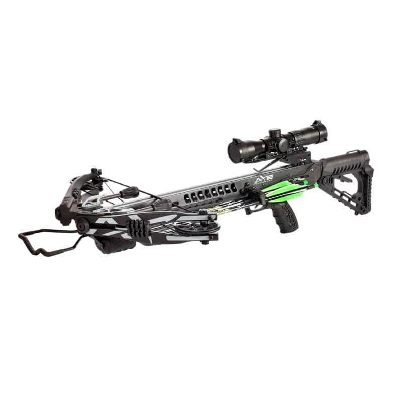 Carbon Express Axe 400 Crossbow with Scope Quiver & PileDriver Crossbolts