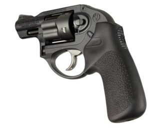 Hogue Ruger LCR/LCRx: Black Rubber Tamer Cushion Grip without Finger Grooves