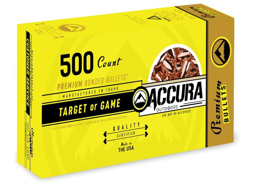 Accura Premium Powerbond Bullets 9mm .356" 115 gr RN 500/ct