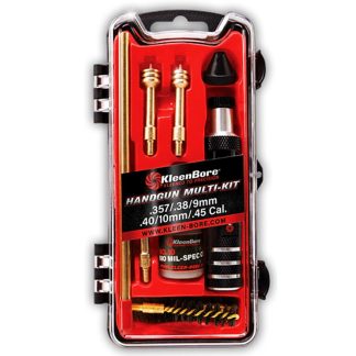 KleenBore Multi-Handgun Cleaning Kit .38/9mm Luger/10mm/.40/.45 Caliber