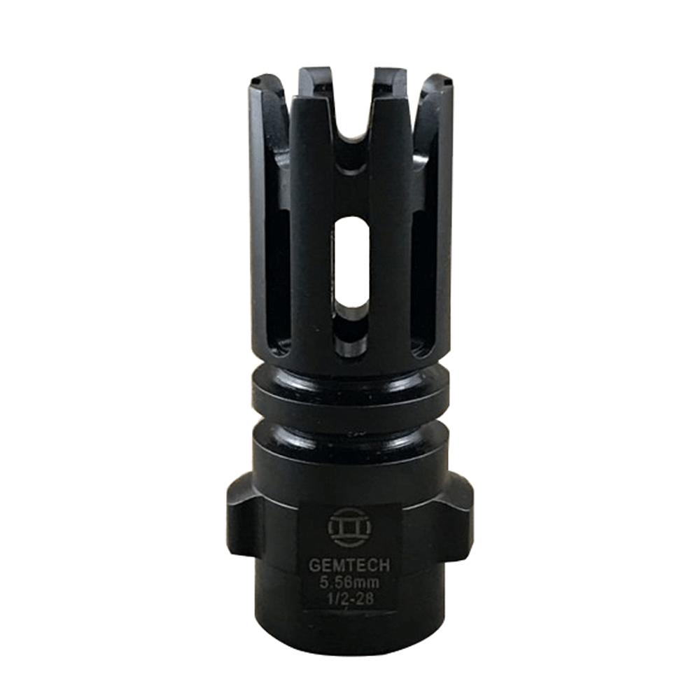 Gemtech Quickmount Flash Hider 5.56mm Carbon Cutting 1/2-28 Thread