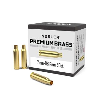 Nosler Unprimed Brass Rifle Cartridge Cases 7mm-08 50/ct