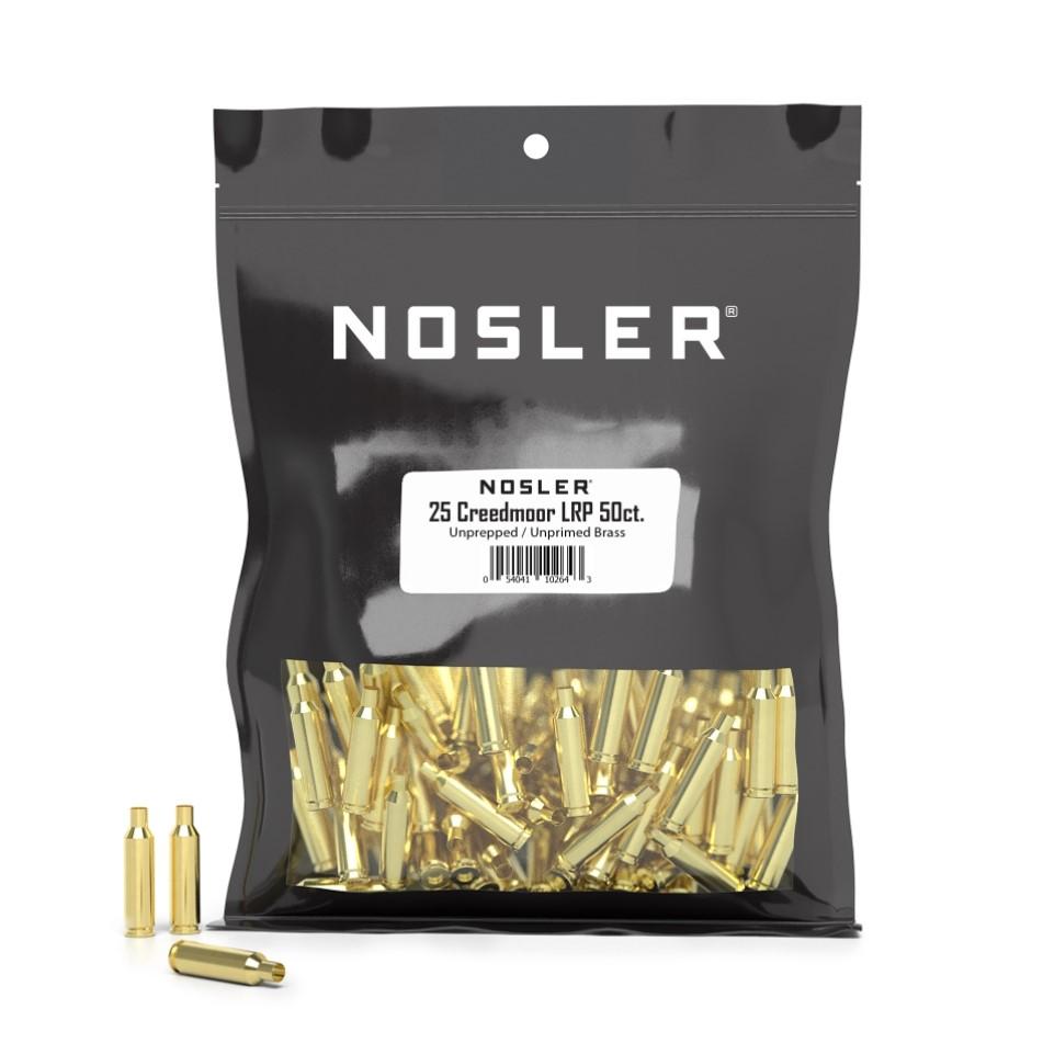 Nosler Unprimed Bulk Bag Brass 25 Creedmoor LPP (50 ct)