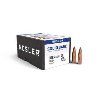 Nosler Solid Base Rifle Bullets .30 Cal .308" 165 gr 50/ct