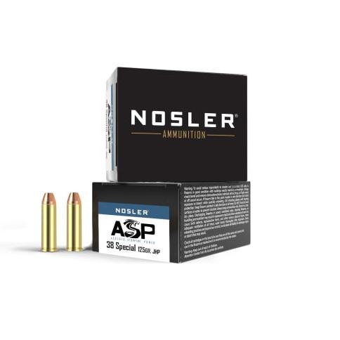 Nosler ASP Handgun Ammunition .38 Spl 125gr JHP 930 fps 20/ct