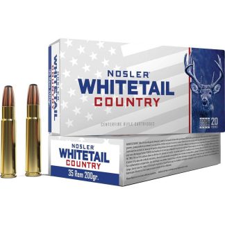 Nosler Whitetail Country Rifle Ammunition 35 Rem 200gr JSP 2075 fps 20/ct