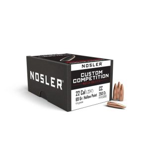 Nosler Custom Competition Rifle Bullets .22 cal .224" 69 gr HPBT 250/ct