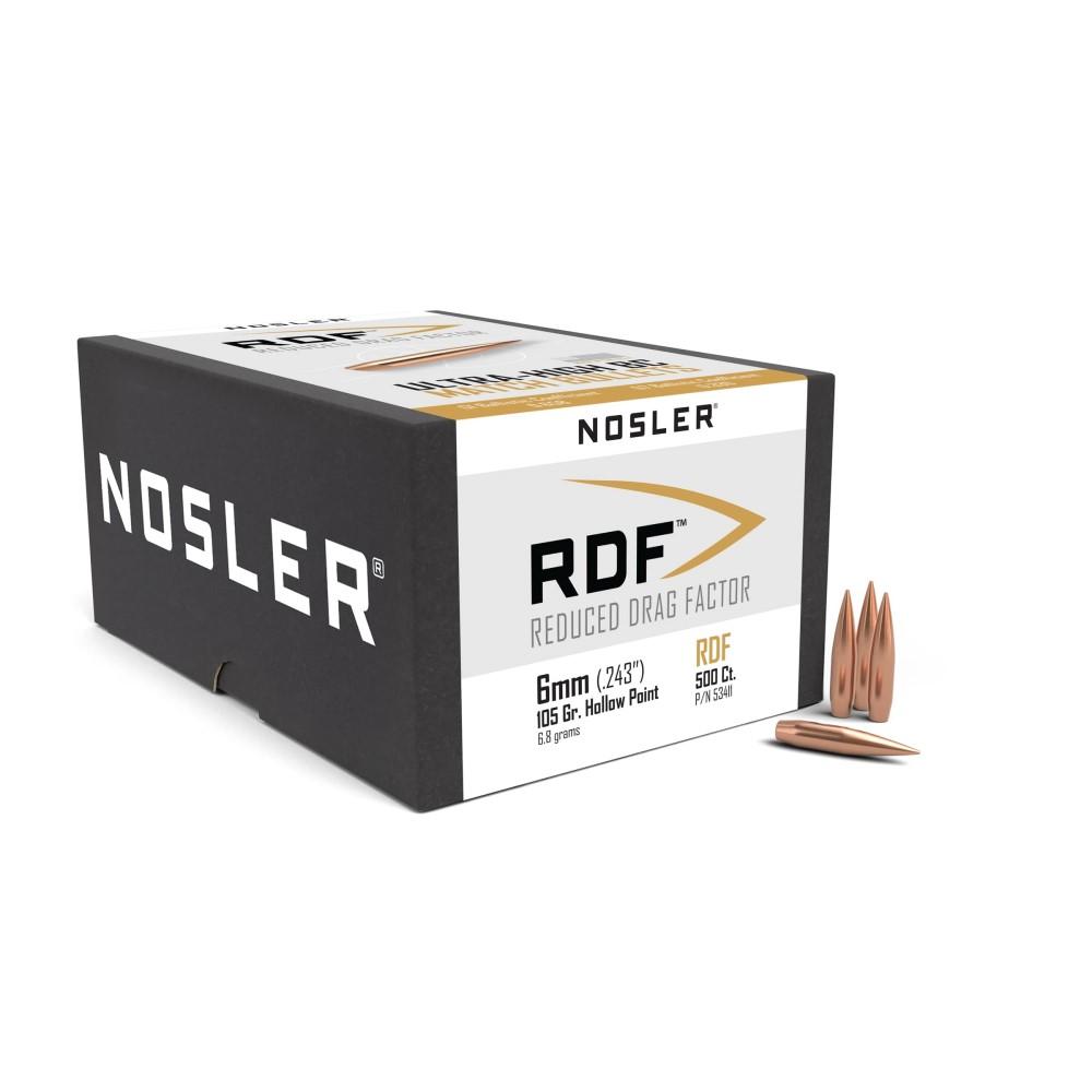 Nosler RDF Match Rifle Bullets 6mm .243" 105 gr HPBT 500/ct