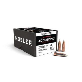 Nosler AccuBond Rifle Bullets .270 cal .277" 130 gr SBT-ACB 50/ct