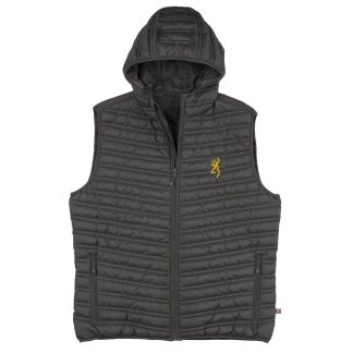 Browning Packable Puffer Hooded Vest Carbon S