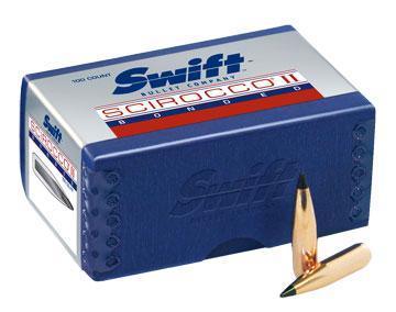 Swift Scirocco II Bullets .338 cal .338" 210 gr BTS 100/ct