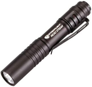 Streamlight MicroStream Alkaline Battery-Powered LED Pen Light - White LED Black